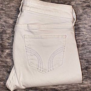 Hollister White Super Skinny Jeans Size 24/Size 0